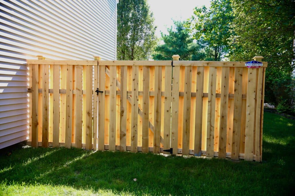 cedar shadowbox fence installations in Indianapolis