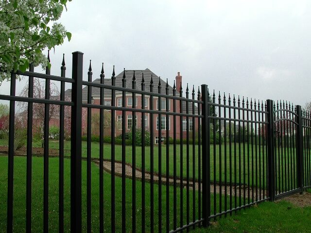 Metal fence installation in Indianapolis, IN