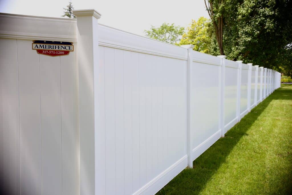 Privacy vinyl fencing installations in Indianapolis