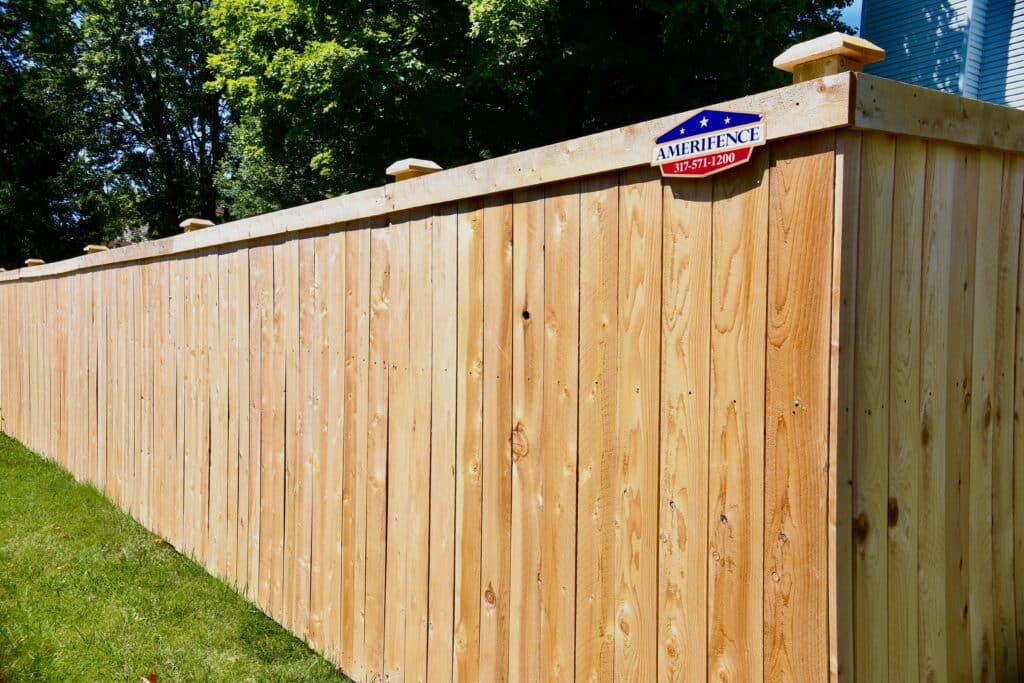 Privacy cedar fencing company in Indianapolis