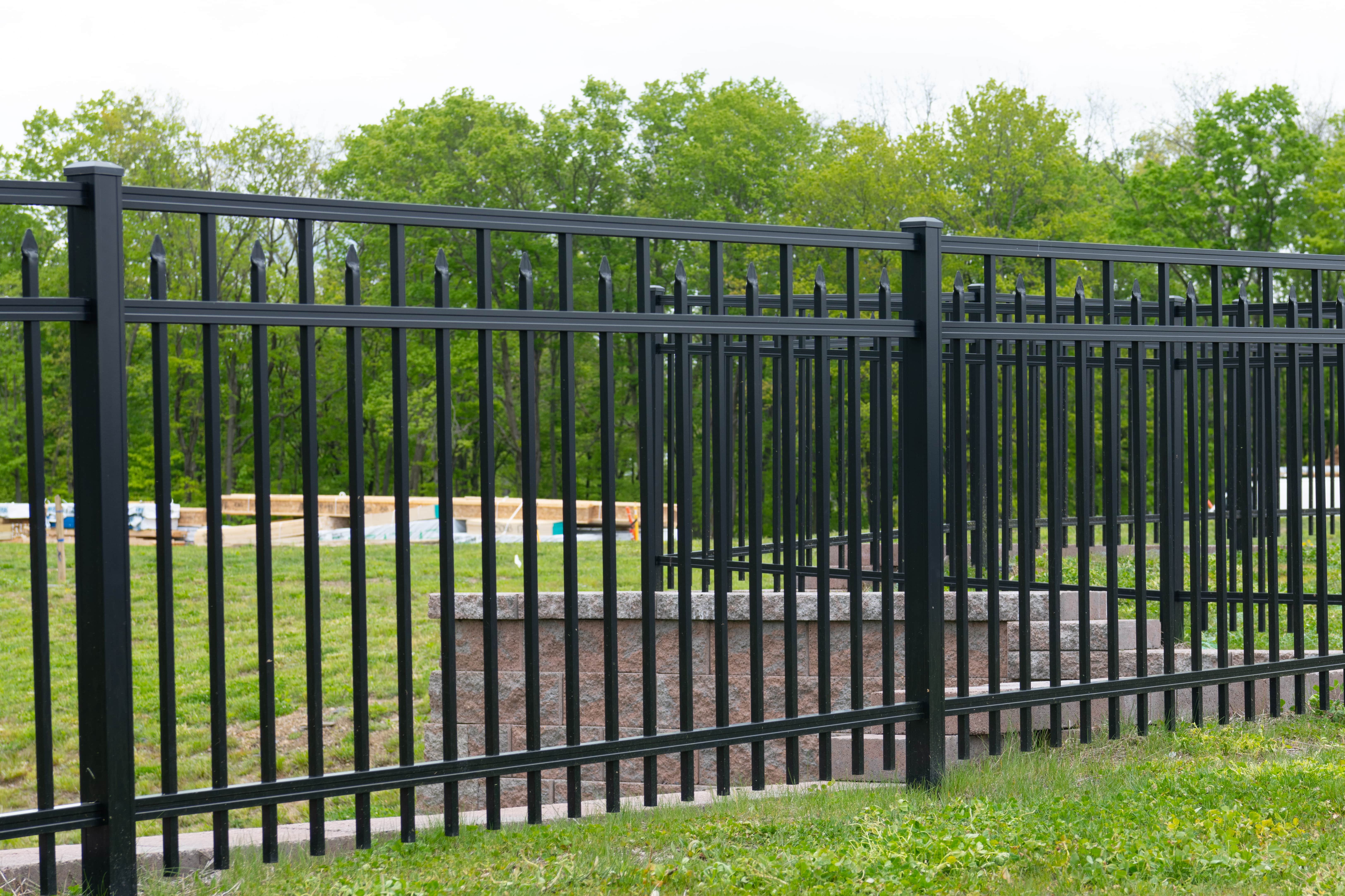 Metal fence installation in Indianapolis, IN